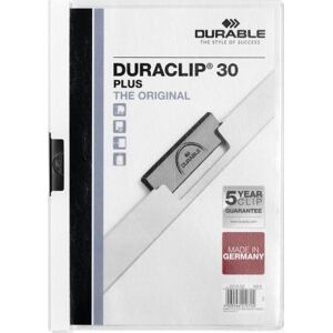 Durable Duraclip 30 Plus Klemmappe   A4   Hvid