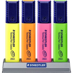 Staedtler Highlighter   Bordstander M. 4 Farver