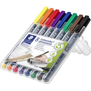 Staedtler 318 Permanent Marker   8 Farver