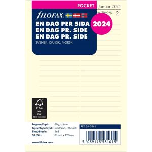 Filofax 2024 Refill   Pocket   Dag