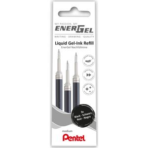 Pentel Energel Refill   0,7   Sort   3 Stk.