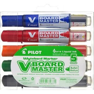 Pilot V-Board Master Wb Marker   M Rund   5 Farver