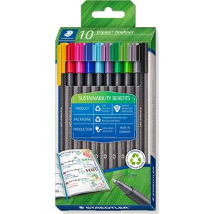 Staedtler Triplus Fineliner Rec.   10 Farver