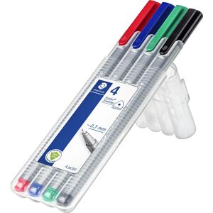 Staedtler Triplus Fineliner   4 Farver