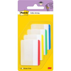 Post-It Strong Indexfaner, 50x38 Mm, Basisfarver