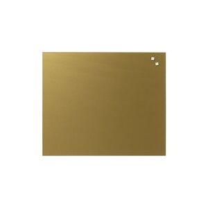 Naga Stænkplade 60x50 cm - glas med metal bagplade - guld