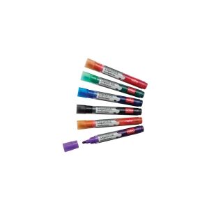 ACCO Brands Nobo whiteboard marker rund spids 3 mm hurtigtørrende blæk, pakke/12 stk. Assorteret