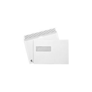 BONG Mailman - Kuvert - International C5 (162 x 229 mm) - pung - åben side - selvklæbende (Peel & Seal) - 1 vindue - printbar - farveforing - hvid - pakke med 500