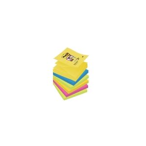 3M Post-it® Super Sticky Z-Notes Carnival Collection, 6 blokke, 76 mm x 76 mm