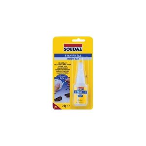 SOUDAL Sekundlim Cyanofix 84A 20g tube, opløsningsmiddelfri, hurtig hærdning, transparent, hæfter på mange materialer