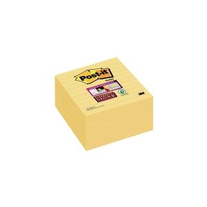 3M Post-it® Super Sticky notes 675-SS6-CY med linjer 101x101mm gul (6 stk.)