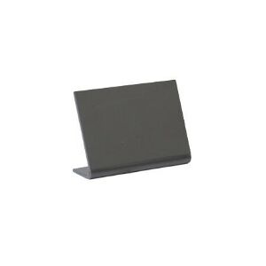 Multi Skilt Securit A8 L-formet Vertikal tavle frostet sort/blank bagside 5 stk. pr sæt - (karton med 5 stk. x 6 sæt)