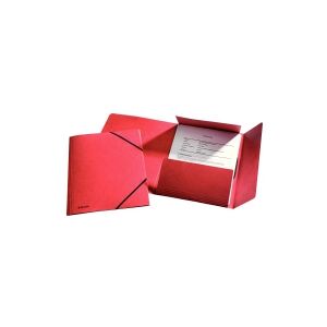 3-klap elastikmappe Esselte FSC® A4 Rød - (25 stk.)