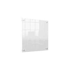 Nobo transparent akryl mini whiteboard vægmonteret 450x450mm Klar