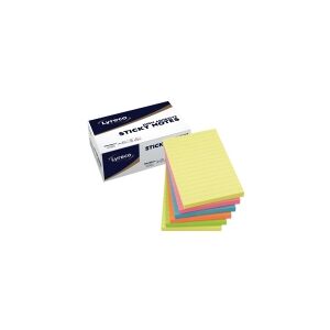 Global Notes Sticky Notes Premium Summer, linjeret, 100x150 mm - (6 stk.)