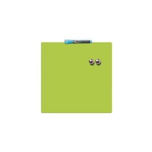 Nobo mini magnetisk whiteboard farvet kvadrat 360mmx360mm Grøn