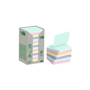 3M Super Sticky Z-Notes Post-it® Recycling, 76 x 76 mm, pakke a 16 stk.