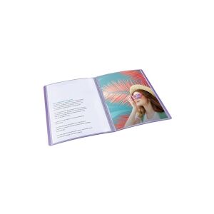 Esselte Colour'Breeze displaybog med 60 lommer Lavendel - (4 stk.)