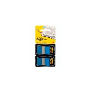 3M Post-it® Index medium flag, i dobbeltpakke, blå, pakke a 50 ark