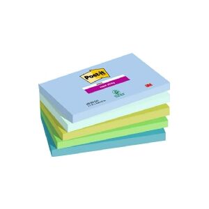 Super Sticky Notes Post-it® Oasis, 76 x 127 mm, pakke a 5 stk.