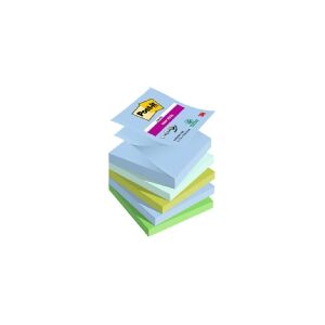 3M Super Sticky Z-Notes Post-it® Oasis, 76 x 76 mm, pakke a 5 stk.