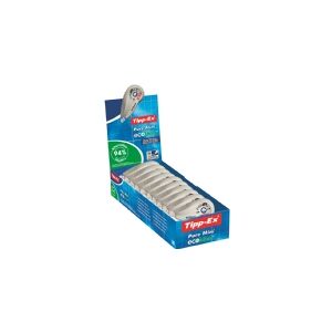 TIPPEX Tipp-Ex Pure Mini ECOlutions Rettetape - 6 m x 5 mm, 10 stk. i Boks Den ultrakompakte Tipp-Ex Pure Mini ECOlutions tør rettetape med spolemekanisme sletter op til 6 m fejl. Super holdbar plastfilm, der påfører hvid rettetape med fantastisk dækkeevn