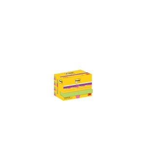 Post-it® Super Sticky Notes Carnival Collection, 12 blokke, 47,6 mm x 47,6 mm