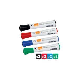 Whiteboardmarker Glide rund Nobo ass./10