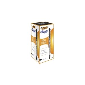 BIC CEL1010266, Lukket gelepen, Sort, Sort, Transparent, Fin, Rund, Ambidextrous