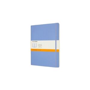 Moleskine Notesbog MOLESKINE Classic XL (19x25 cm) in line, softcover, hortensia blå, 192 sider, blå