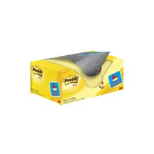 Post-It 653-VP20, Rektandel, Gul, 51 mm, 38 mm, 100 ark, Kasse