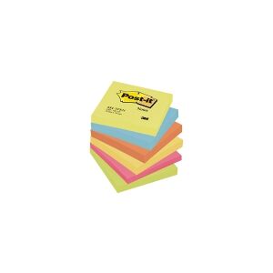 3M Post-it notes neon 76x76 mm ass. farver 654TFEN (6 stk.)