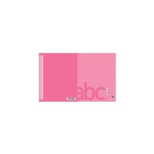 Skrivehæfte Bantex, 17 x 21 cm, 1/2 blank, 1/2 linjeret (14,5 mm), pink, 20 stk.