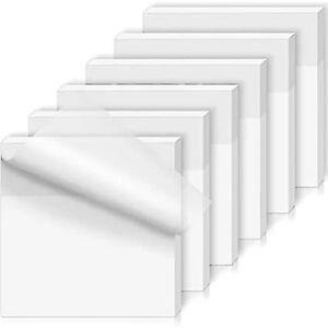 100 stk gennemsigtige Post It-sedler, 76 X 76 mm gennemsigtige Sticky Notes Selvklæbende note 40x40mm