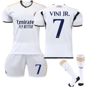 2023-2024 Real Madrid Hemma Fotbollströja for barn Vinicius nr. 7 VINI JR 28