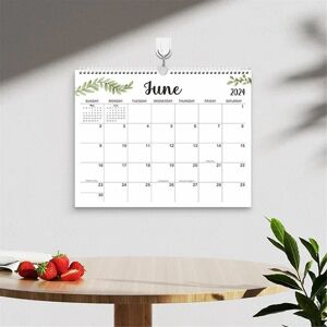 2024-25 Kalender - 14,5 x 11,4 tommer 2024 Vægkalender løber til juni 2025 - Nem planlægning med 2024 kalender (FMY)