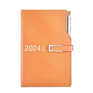2024 Dagsorden Bog Kalender Bog ORANGE orange