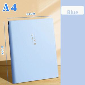 Whiteboard Notesbog Med Whiteboard Pen Sletteklud A4-BLÅ A4-Blue