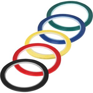 Pakke med 5 Whiteboard Tape Selvklæbende rullerulle - Gridding Multicolor