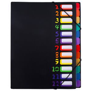 File Folder Rainbow Color Digital Index Card Folder Classifi