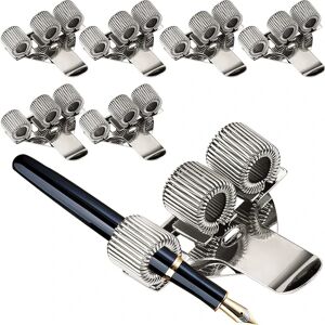 6-delt Clip Pen Holder, Triple Heavy Metal Pen Holder med Doct