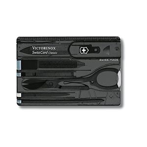 Victorinox Swiss Card Pocket Knife, Nail Care, Nail File, Scissors, black