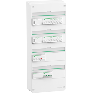 Schneider Electric Schneider Resi9 4r R9hpdk42073ev, Færdig Monteret Gruppetavle  Hvid