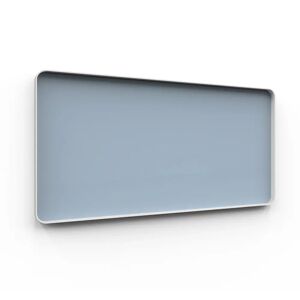 Lintex Glastavle Frame Wall, Farve Crisp 350 - Lyseblå, Udførelse Grå ram, Størrelse B200 x H100 cm