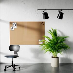 Lintex Glas skrivetavle Mood Wall, Farve Cozy 450 - Nougat brun, Størrelse B150 x H100 cm