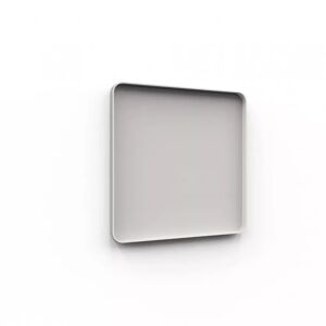 Lintex Glastavle Frame Wall, Farve Shy 120 - Grå-beige, Udførelse Grå ram, Størrelse B100 x H100 cm