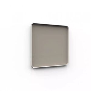 Lintex Glastavle Frame Wall, Farve Cozy 450 - Nougat brun, Udførelse Grå ram, Størrelse B100 x H100 cm