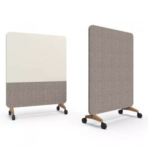 Lintex Mood Fabric Mobile, Farve Lazy 140 / Synergy LDP32 (Lys beige), Fod/hjul-sæt Ek / Svarta hjul, Størrelse B150 x H196 cm