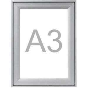 Plakatramme / Snapramme A3 Premium, aluminium, 2-pak