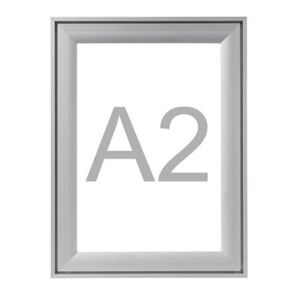 Plakatramme / Snapramme A2 Premium, aluminium, 2-pak